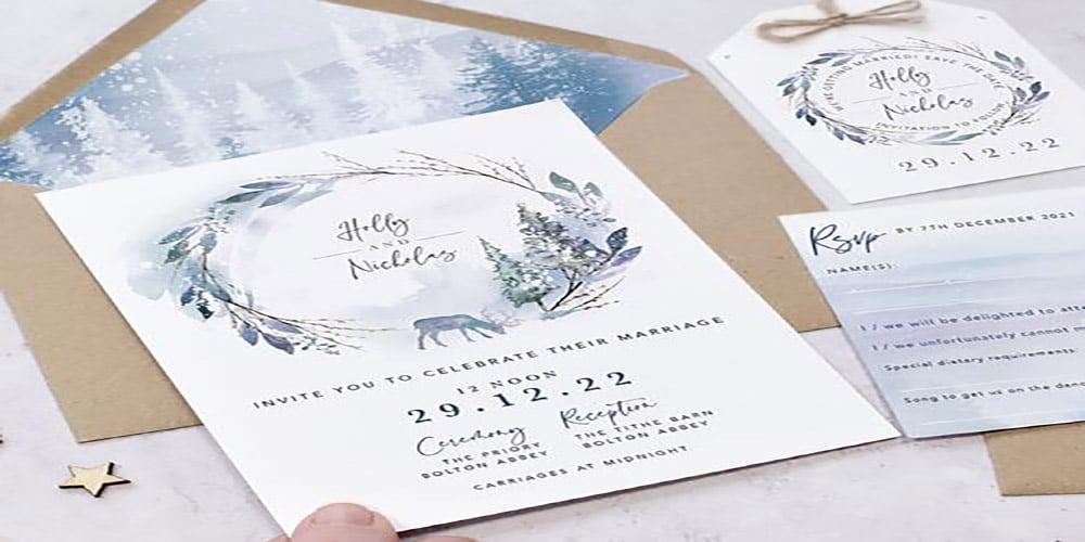 Holiday Themed Wedding Invitations Guaranteed to Bring Joy