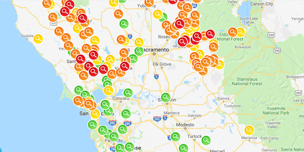 PG&E Power Shutdown in California
