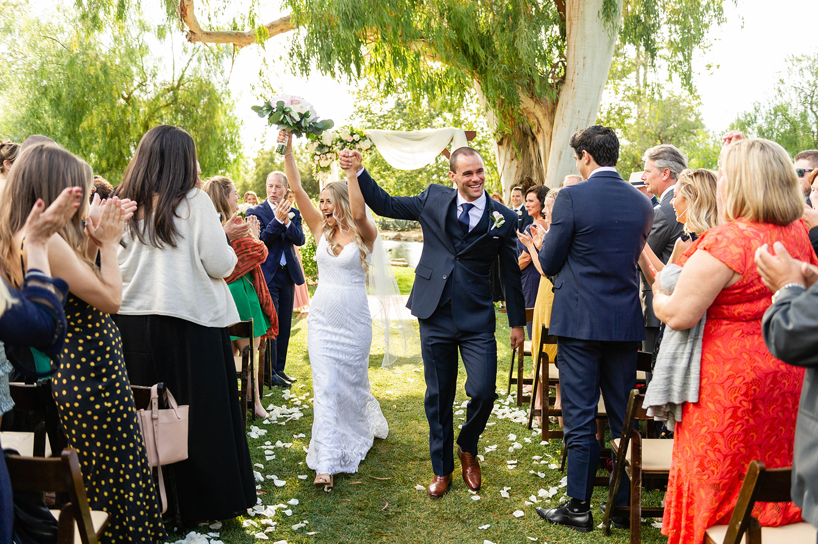 bride and groom at Galway Downs by Wedgewood Weddings