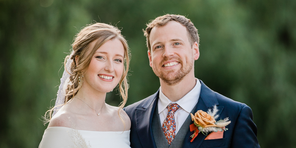 Wedding Day Smile Bride and Groom