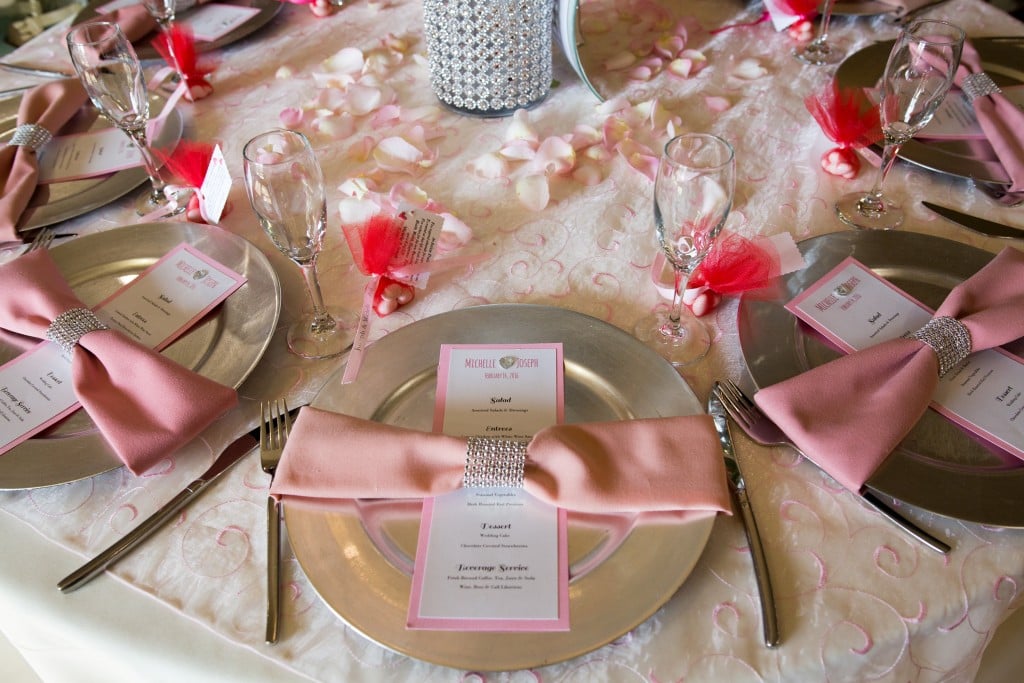 valentines theme wedding table décor southern california