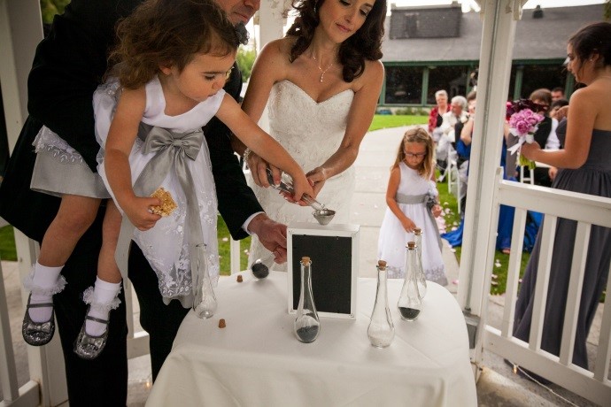 flower girl pouring drink