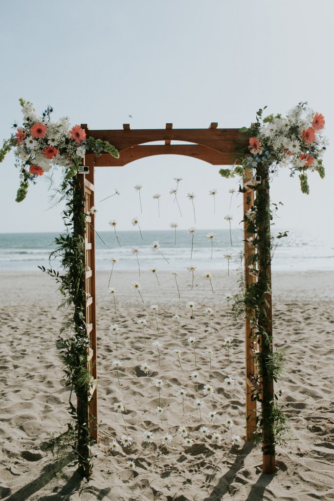 stunning sand beach wedding santa barbara california 