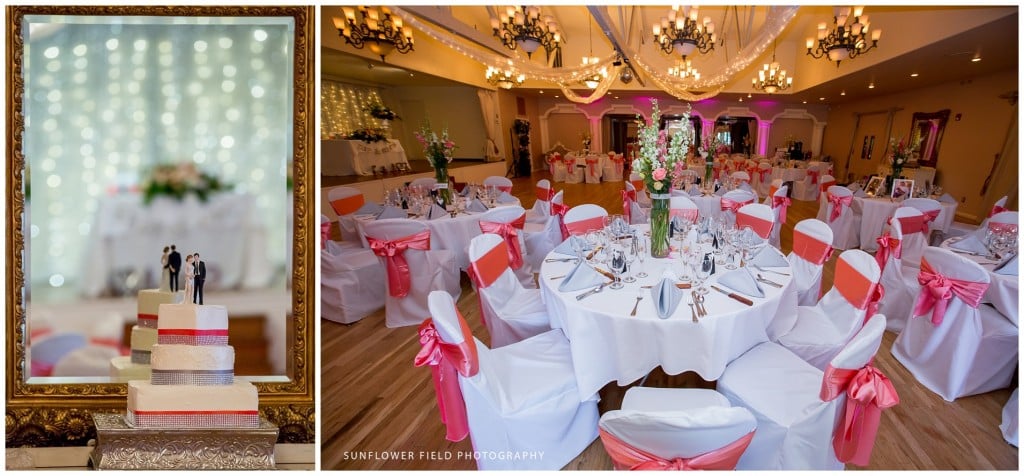 pink Wedgewood Weddings Sequoia Mansion reception décor