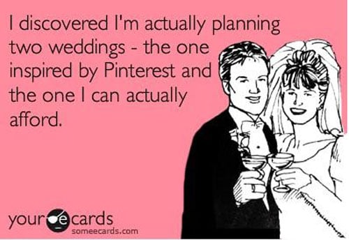 pinterest wedding planning meme
