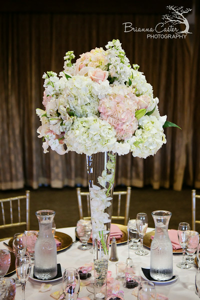 tall floral centerpiece at Wedgewood Weddings